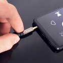 Uniwersalny kabel przewód mini jack AUX 1.5m czarny Uniwersalny kabel przewód mini jack AUX 1.5m czarny