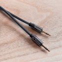 Uniwersalny kabel przewód mini jack AUX 2m czarny Uniwersalny kabel przewód mini jack AUX 2m czarny