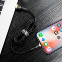 Wytrzymały elastyczny kabel przewód USB Iphone Lightning QC3.0 1.5A 2M czarno-złoty Wytrzymały elastyczny kabel przewód USB Iphone Lightning QC3.0 1.5A 2M czarno-złoty