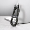 Wytrzymały elastyczny kabel przewód USB USB-C QC3.0 2A 2M czarno-szary Wytrzymały elastyczny kabel przewód USB USB-C QC3.0 2A 2M czarno-szary