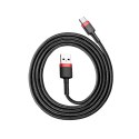 Wytrzymały elastyczny kabel przewód USB USB-C QC3.0 3A 1M czarno-czerwony Wytrzymały elastyczny kabel przewód USB USB-C QC3.0 3A 1M czarno-czerwony