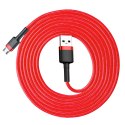 Wytrzymały elastyczny kabel przewód USB microUSB 1.5A 2M czerwony Wytrzymały elastyczny kabel przewód USB microUSB 1.5A 2M czerwony