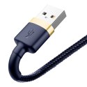Wytrzymały nylonowy kabel przewód USB Iphone Lightning QC3.0 1.5A 2M niebieski Wytrzymały nylonowy kabel przewód USB Iphone Lightning QC3.0 1.5A 2M niebieski