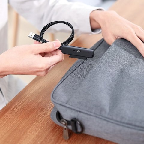 Adapter przejściówka dysku HDD SSD 2.5'' SATA III 3.0 na USB-C - czarny Adapter przejściówka dysku HDD SSD 2.5'' SATA III 3.0 na USB-C - czarny