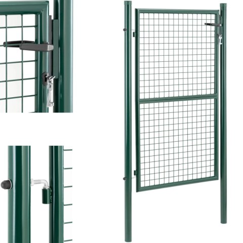 Brama furtka wejściowa ogrodowa ze stali 107.5 x 196 cm Brama furtka wejściowa ogrodowa ze stali 107.5 x 196 cm