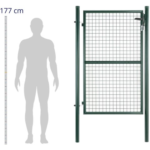 Brama furtka wejściowa ogrodowa ze stali 107.5 x 196 cm Brama furtka wejściowa ogrodowa ze stali 107.5 x 196 cm