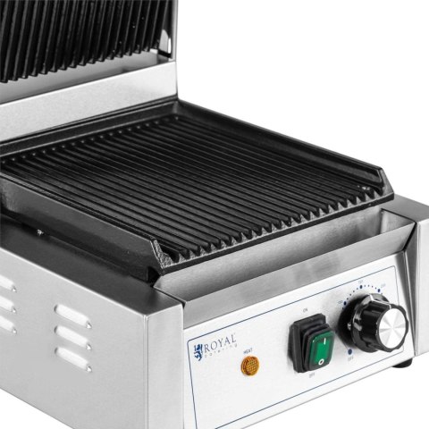 Grill kontaktowy elektryczny ryflowany 23 x 22 cm 1800 W Grill kontaktowy elektryczny ryflowany 23 x 22 cm 1800 W