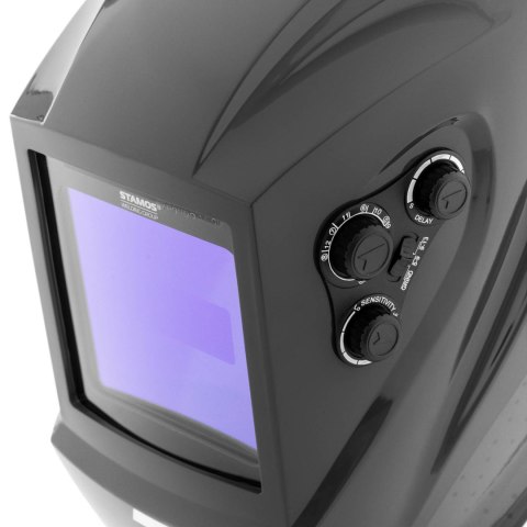 Maska przyłbica spawalnicza automatyczna z kolorowym polem COLOUR GLASS X-100B Maska przyłbica spawalnicza automatyczna z kolorowym polem COLOUR GLASS X-100B