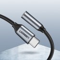 Przejściówka do słuchawek z Mini Jack 3.5 mm na USB-C 10cm - szary Przejściówka do słuchawek z Mini Jack 3.5 mm na USB-C 10cm - szary