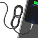 Przewód kabel iPhone USB-C - Lightning Cafule Metal Data Power Delivery 20W 1m - czarny