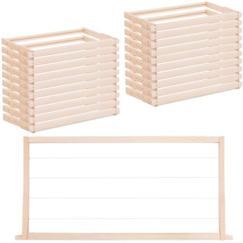 Ramka do ula Langstroth pasieczna sosnowa odrutowana 232 mm - 20 sztuk Ramka do ula Langstroth pasieczna sosnowa odrutowana 232 mm - 20 sztuk