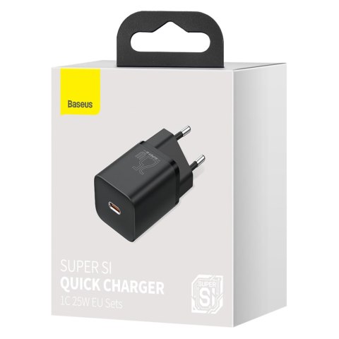 Super szybka ładowarka USB-C 25W Power Delivery Quick Charge - czarny Super szybka ładowarka USB-C 25W Power Delivery Quick Charge - czarny