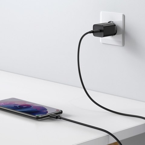 Super szybka ładowarka USB-C 25W Power Delivery Quick Charge - czarny Super szybka ładowarka USB-C 25W Power Delivery Quick Charge - czarny