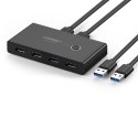 Switch box HUB przełącznik 4x USB 2.0 rozdzielacz USB na dwa komputery - czarny Switch box HUB przełącznik 4x USB 2.0 rozdzielacz USB na dwa komputery - czarny
