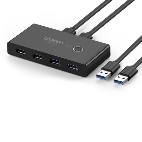 Switch box HUB przełącznik 4x USB 2.0 rozdzielacz USB na dwa komputery - czarny Switch box HUB przełącznik 4x USB 2.0 rozdzielacz USB na dwa komputery - czarny