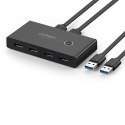 Switch box HUB przełącznik 4x USB 3.2 Gen 1 rozdzielacz USB na dwa komputery - czarny Switch box HUB przełącznik 4x USB 3.2 Gen 1 rozdzielacz USB na dwa komputery - czarny