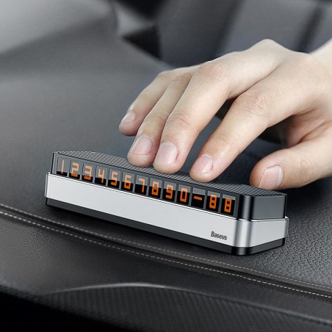 Tabliczka parkingowa z numerem telefonu Moonlight Box Series - srebrny Tabliczka parkingowa z numerem telefonu Moonlight Box Series - srebrny