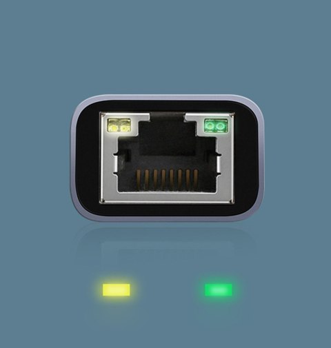 Zewnętrzna karta sieciowa LAN RJ45 - USB-C 1 Gigabit Ethernet - szary Zewnętrzna karta sieciowa LAN RJ45 - USB-C 1 Gigabit Ethernet - szary