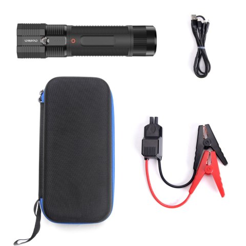 3w1 Rozruch auta Jump Starter + powerbank 8000mAh + latarka LED - czarny 3w1 Rozruch auta Jump Starter + powerbank 8000mAh + latarka LED - czarny