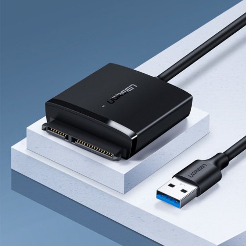 Kabel Adapter do dysku HDD i SSD SATA 2.5'' / 3.5'' USB 3.0 do 12TB - czarny Kabel Adapter do dysku HDD i SSD SATA 2.5'' / 3.5'' USB 3.0 do 12TB - czarny