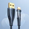 Kabel przewód z inteligentnym wyłącznikiem USB-A - iPhone Lightning 1.2m - czarny