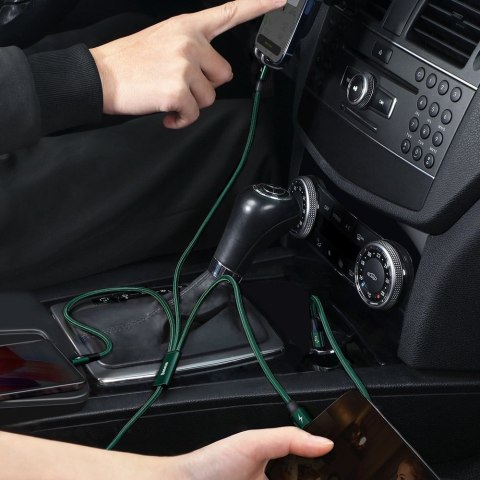 Rapid 3w1 kabel USB-C - USB-C / Lightning / micro USB 20 W 1.5 m zielony Rapid 3w1 kabel USB-C - USB-C / Lightning / micro USB 20 W 1.5 m zielony