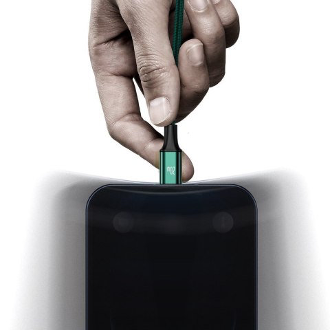 Rapid 3w1 kabel USB-C - USB-C / Lightning / micro USB 20 W 1.5 m zielony Rapid 3w1 kabel USB-C - USB-C / Lightning / micro USB 20 W 1.5 m zielony