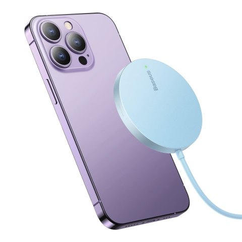 Simple Mini3 ładowarka magnetyczna indukcyjna MagSafe Qi 15W - niebieska Simple Mini3 ładowarka magnetyczna indukcyjna MagSafe Qi 15W - niebieska