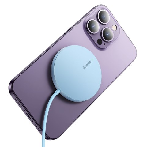 Simple Mini3 ładowarka magnetyczna indukcyjna MagSafe Qi 15W - niebieska Simple Mini3 ładowarka magnetyczna indukcyjna MagSafe Qi 15W - niebieska