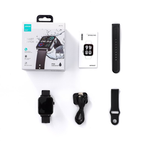 Smartwatch JR-FT5 Fit-Life Series z funkcją odbierania połączeń - czarny Smartwatch JR-FT5 Fit-Life Series z funkcją odbierania połączeń - czarny