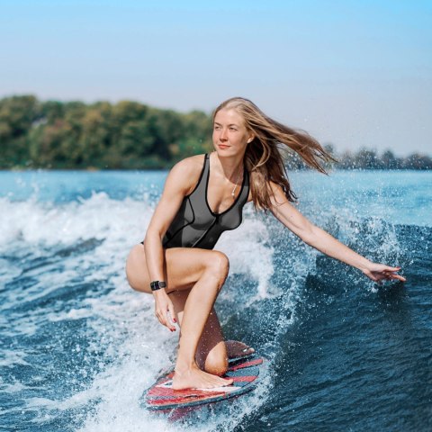 Smartwatch JR-FT5 Fit-Life Series z funkcją odbierania połączeń - czarny Smartwatch JR-FT5 Fit-Life Series z funkcją odbierania połączeń - czarny