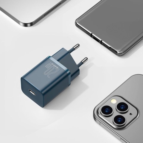 Super Si 1C szybka ładowarka USB-C 20W Power Delivery niebieski Super Si 1C szybka ładowarka USB-C 20W Power Delivery niebieski