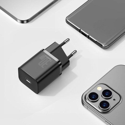 Super Si 1C szybka ładowarka USB-C 30W Power Delivery Quick Charge czarny Super Si 1C szybka ładowarka USB-C 30W Power Delivery Quick Charge czarny
