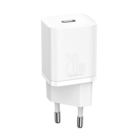 Szybka ładowarka do Iphone Super Si 1C 20W Power Delivery + kabel USB-C - Lightning 1m biały Szybka ładowarka do Iphone Super Si 1C 20W Power Delivery + kabel USB-C - Lightning 1m biały