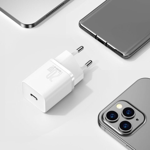 Szybka ładowarka do Iphone Super Si 1C 20W Power Delivery + kabel USB-C - Lightning 1m biały Szybka ładowarka do Iphone Super Si 1C 20W Power Delivery + kabel USB-C - Lightning 1m biały