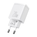 Szybka ładowarka sieciowa Compact USB USB-C 20W 3A PD QC 3.0 biały Szybka ładowarka sieciowa Compact USB USB-C 20W 3A PD QC 3.0 biały