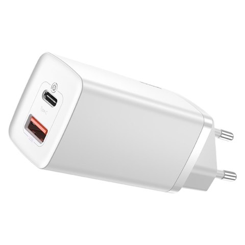 Szybka ładowarka sieciowa GaN2 Pro USB USB-C QC PD 65W biały Szybka ładowarka sieciowa GaN2 Pro USB USB-C QC PD 65W biały