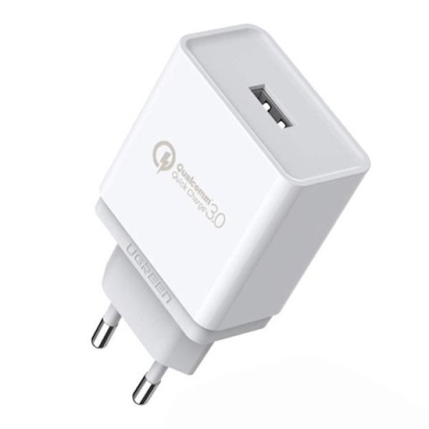 Szybka ładowarka sieciowa Quick Charge 3.0 18W 3A USB biały Szybka ładowarka sieciowa Quick Charge 3.0 18W 3A USB biały