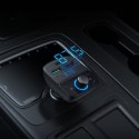 Transmiter FM MP3 Bluetooth 5.0 ładowarka samochodowa 3x USB TF microSD czarny Transmiter FM MP3 Bluetooth 5.0 ładowarka samochodowa 3x USB TF microSD czarny