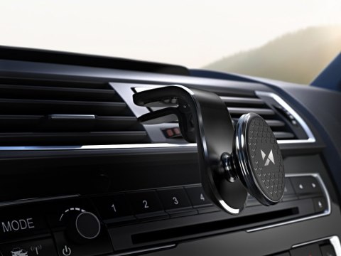 Uchwyt magnetyczny na telefon do kratki samochodu obrotowy 360 czarny Uchwyt magnetyczny na telefon do kratki samochodu obrotowy 360 czarny