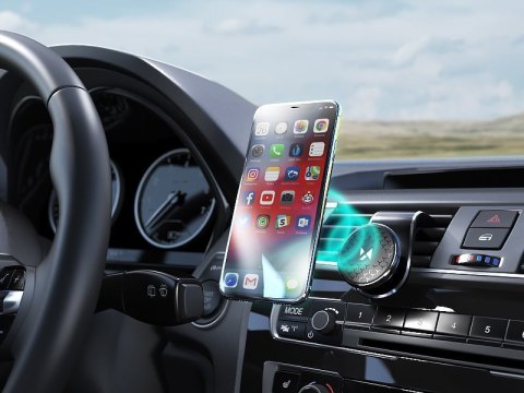 Uchwyt magnetyczny na telefon do kratki samochodu obrotowy 360 czarny Uchwyt magnetyczny na telefon do kratki samochodu obrotowy 360 czarny