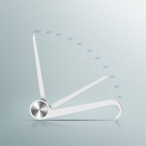 Biurkowy regulowany stojak podstawka na telefon tablet biały Biurkowy regulowany stojak podstawka na telefon tablet biały