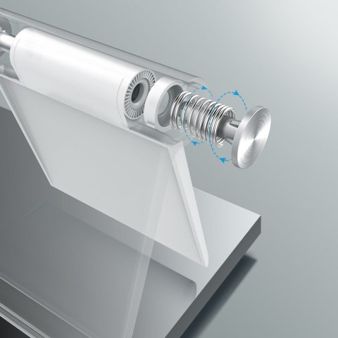 Biurkowy regulowany stojak podstawka na telefon tablet biały Biurkowy regulowany stojak podstawka na telefon tablet biały