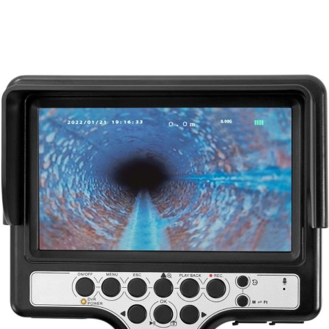 Endoskop kamera diagnostyczna inspekcyjna 12 LED TFT 7 cali SD 60 m Endoskop kamera diagnostyczna inspekcyjna 12 LED TFT 7 cali SD 60 m