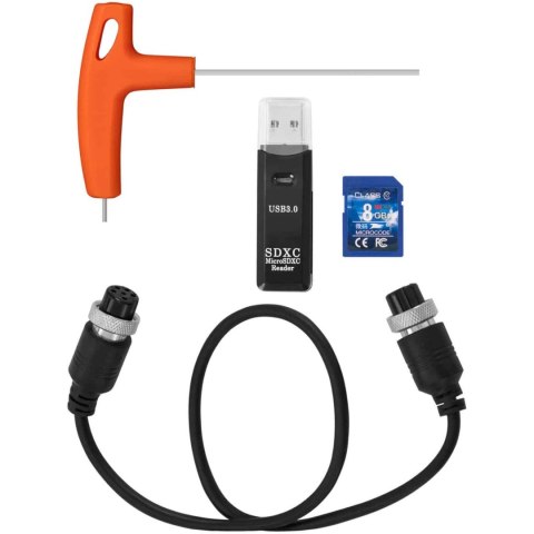 Endoskop kamera diagnostyczna inspekcyjna 12 LED TFT 7 cali SD 60 m Endoskop kamera diagnostyczna inspekcyjna 12 LED TFT 7 cali SD 60 m