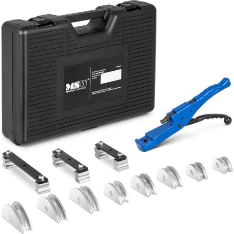 Giętarka zaginarka ręczna do rur XPAP PEX miedzianych śr. 10-22 mm 8 głowic Giętarka zaginarka ręczna do rur XPAP PEX miedzianych śr. 10-22 mm 8 głowic