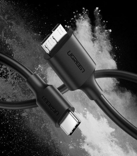 Kabel przewod USB-C - micro USB-B SuperSpeed 3.0 1m czarny Kabel przewod USB-C - micro USB-B SuperSpeed 3.0 1m czarny