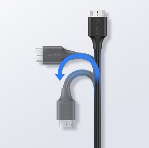 Kabel przewod USB-C - micro USB-B SuperSpeed 3.0 1m czarny Kabel przewod USB-C - micro USB-B SuperSpeed 3.0 1m czarny