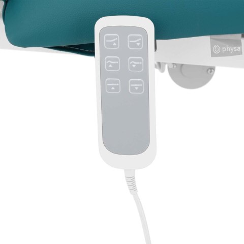 Łóżko stół kosmetyczny do masażu elektryczny 3 silniki 250 kg NANTES - turkus Łóżko stół kosmetyczny do masażu elektryczny 3 silniki 250 kg NANTES - turkus