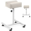 Podnóżek kosmetyczny do pedicure 24x22cm wys. 47-67cm - kremowy Podnóżek kosmetyczny do pedicure 24x22cm wys. 47-67cm - kremowy